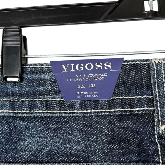 |NWT| VIGOSS Embellished Embroidered New York Boot Jeans - Picture 6 of 11